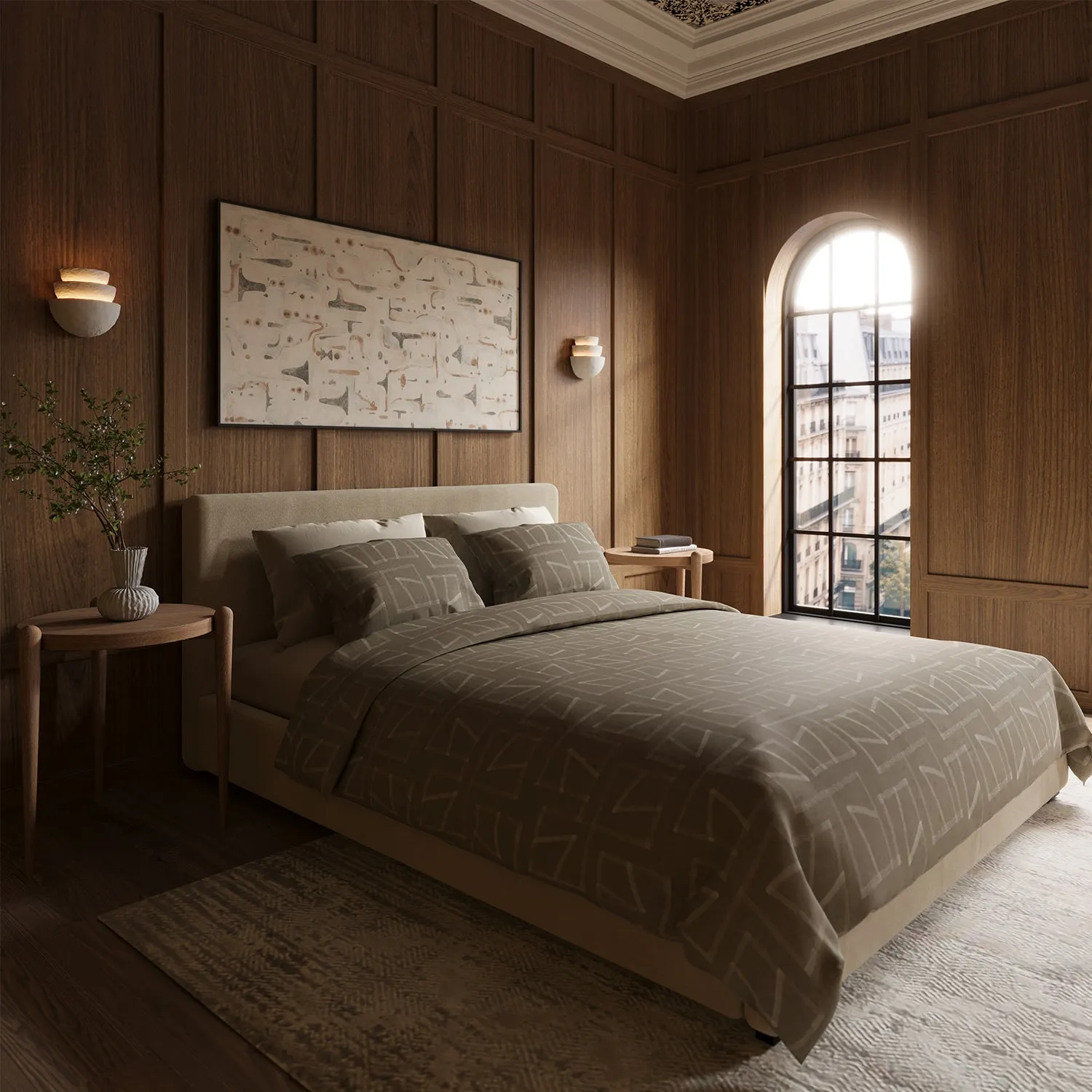 Mareé Embroidered 3-piece Duvet Set