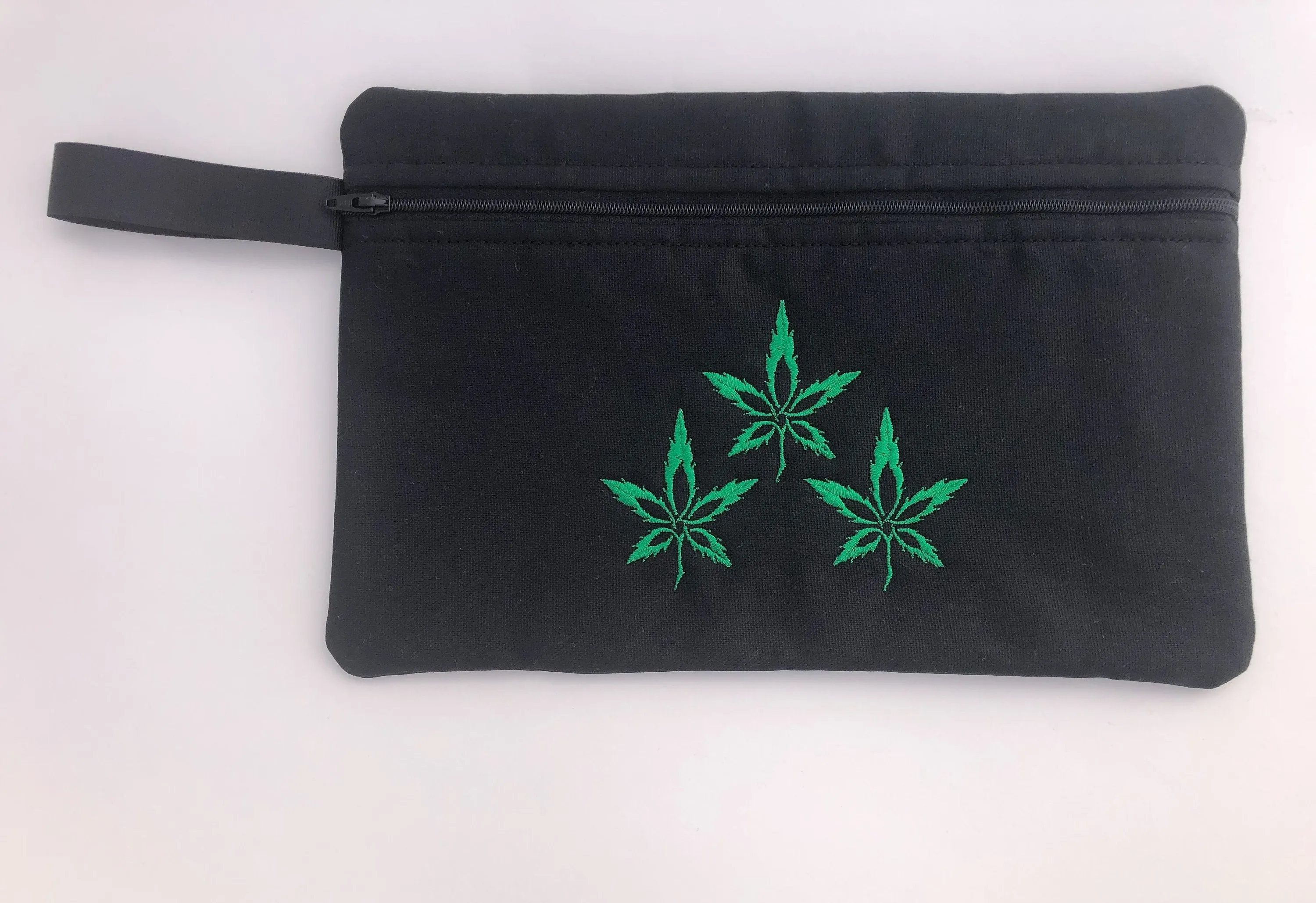 Marijuana Embroidered iPad or Tablet bag 2 | stitchywoman.net