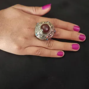 Massive Kuchi Ring with Stone