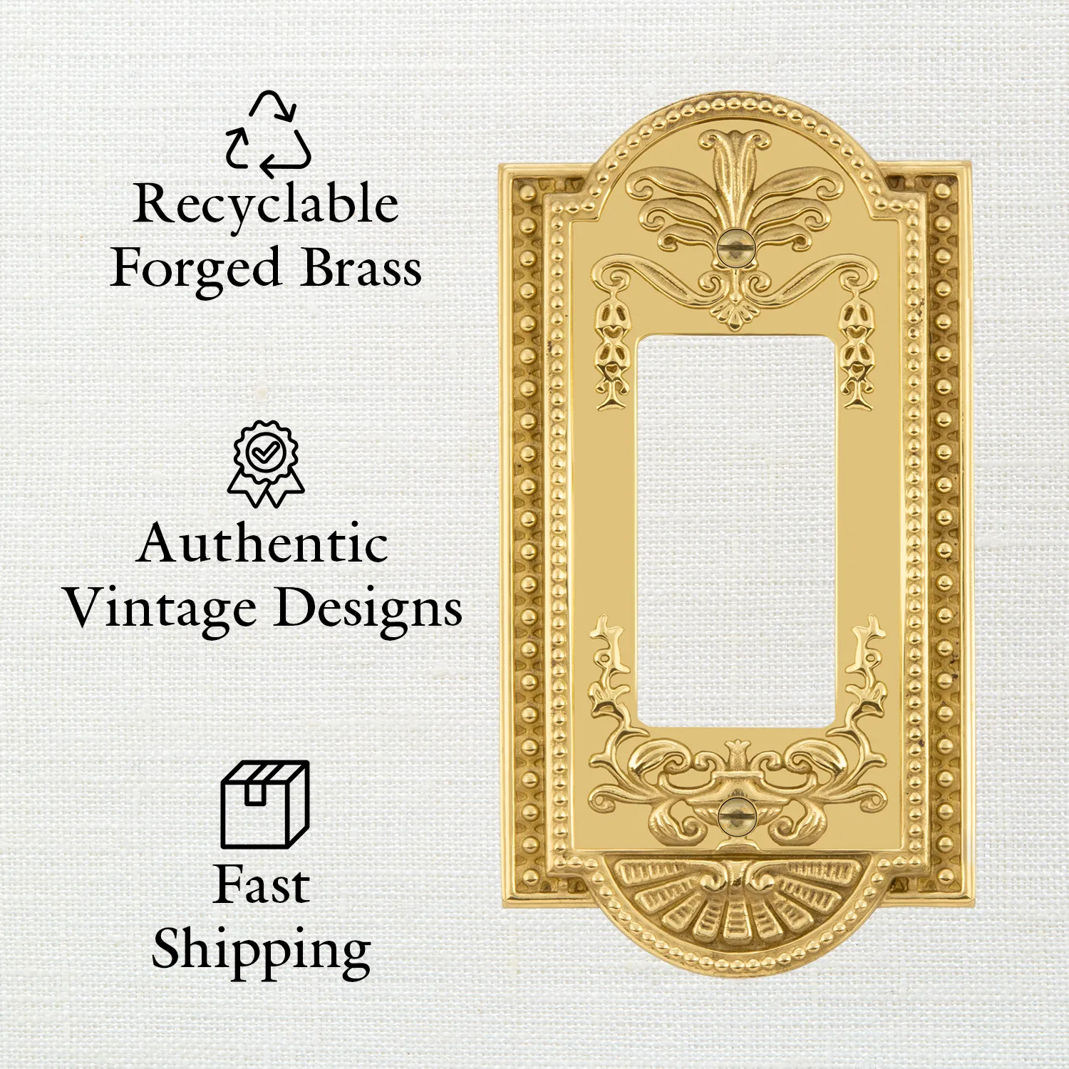 Meadows Switch Plate with Single Toggle in Antique Pewter