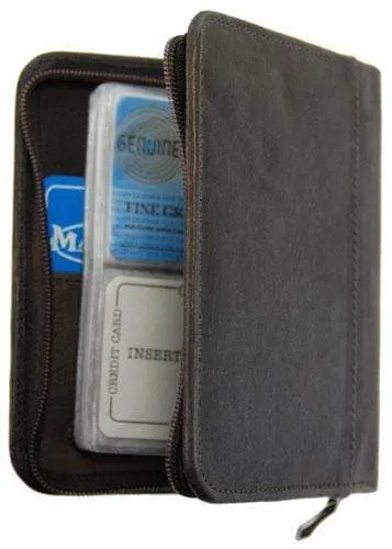 Medium Genuine Leather Zip Around Business Credit Card Holder 2670 CF (C)