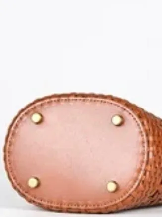 Medium straw handbag