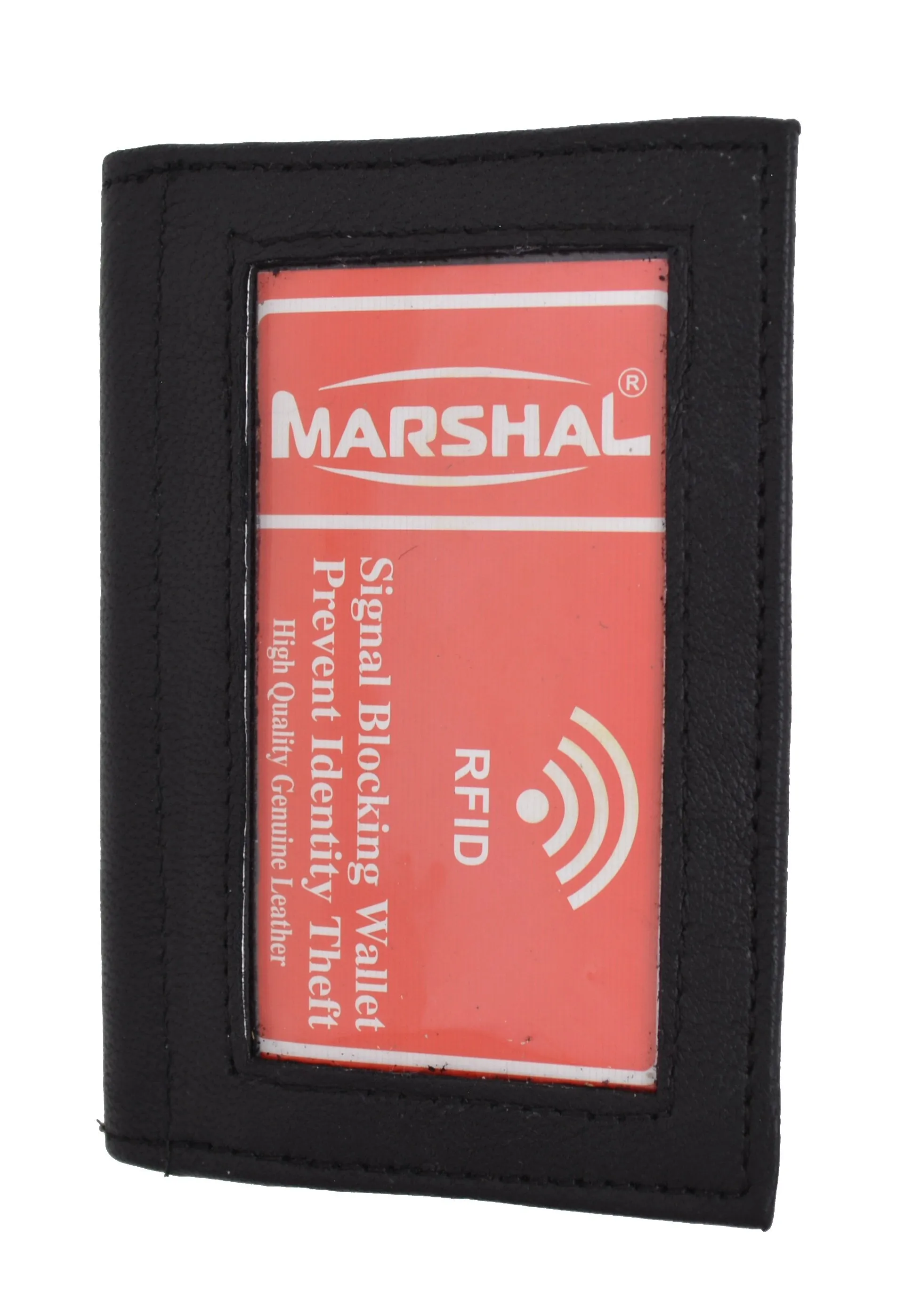 Men's RFID Blocking Soft Premium Leather Center Flap Credit Card ID Holder Bifold Wallet RFIDP155