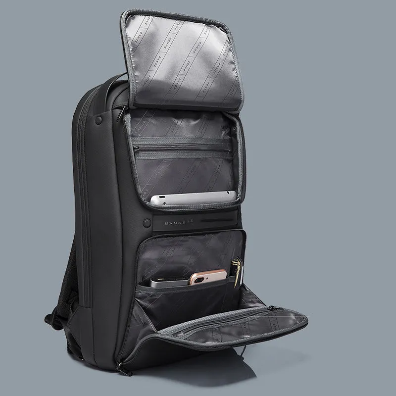 Men's Waterproof Multifunction Business Laptop Bacpack with USB Charging Port