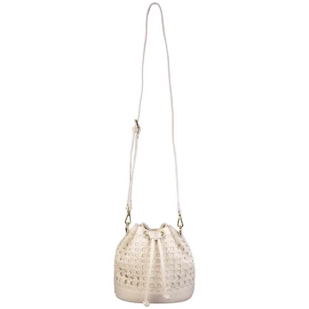Mini Faux Leather Bucket Bag