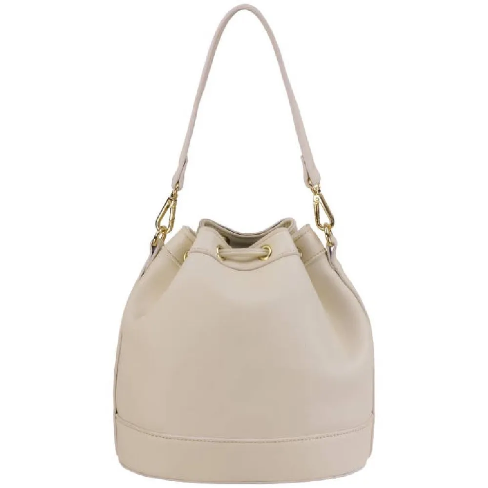 Mini Faux Leather Bucket Bag