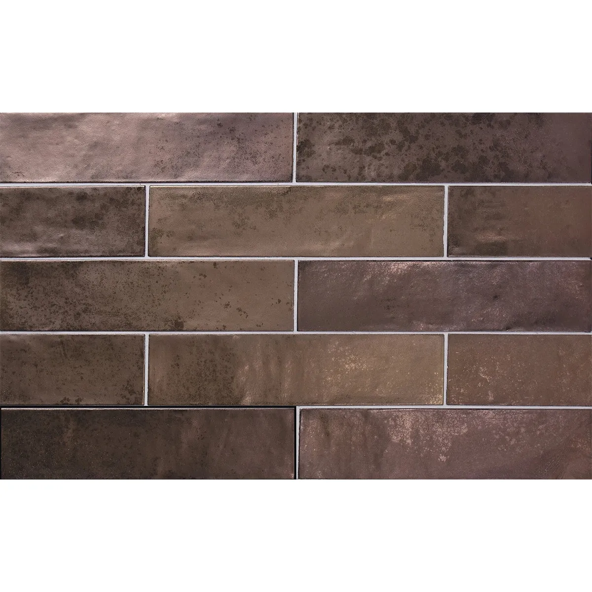 Molten Bronze Brick Ceramic Subway Tile