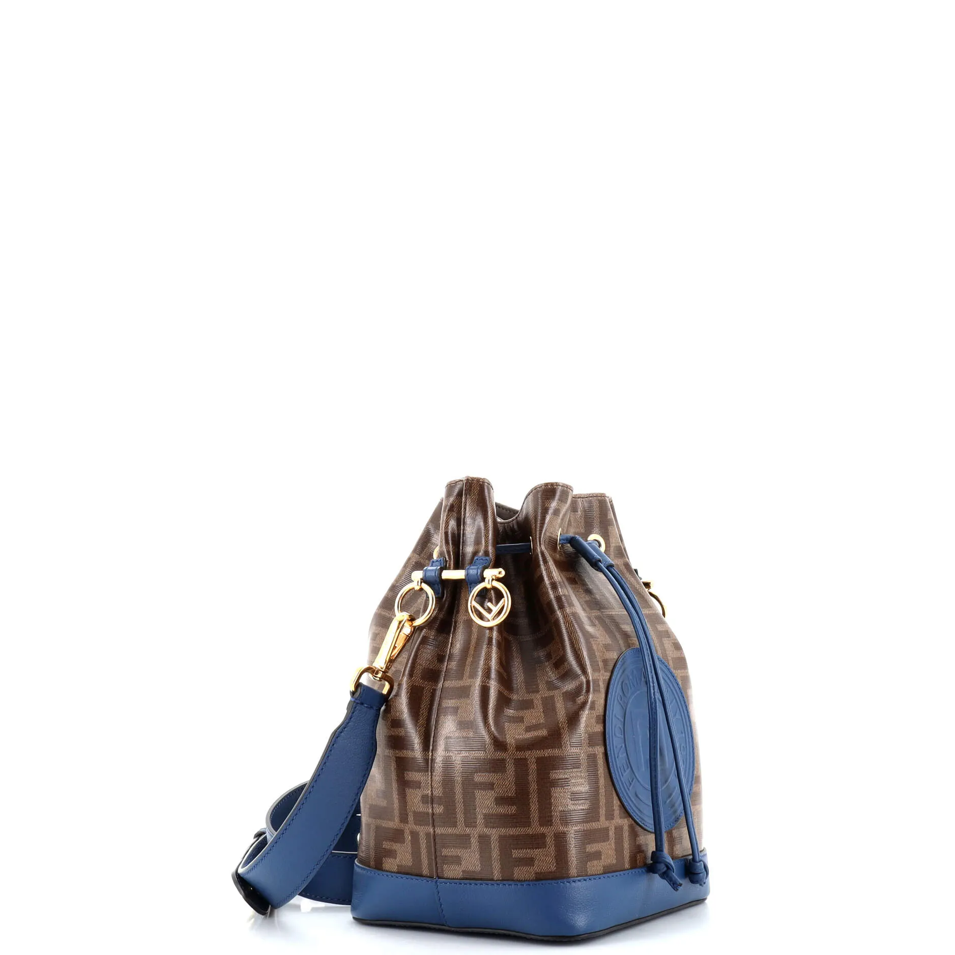 Mon Tresor Bucket Bag Zucca Coated Canvas Small