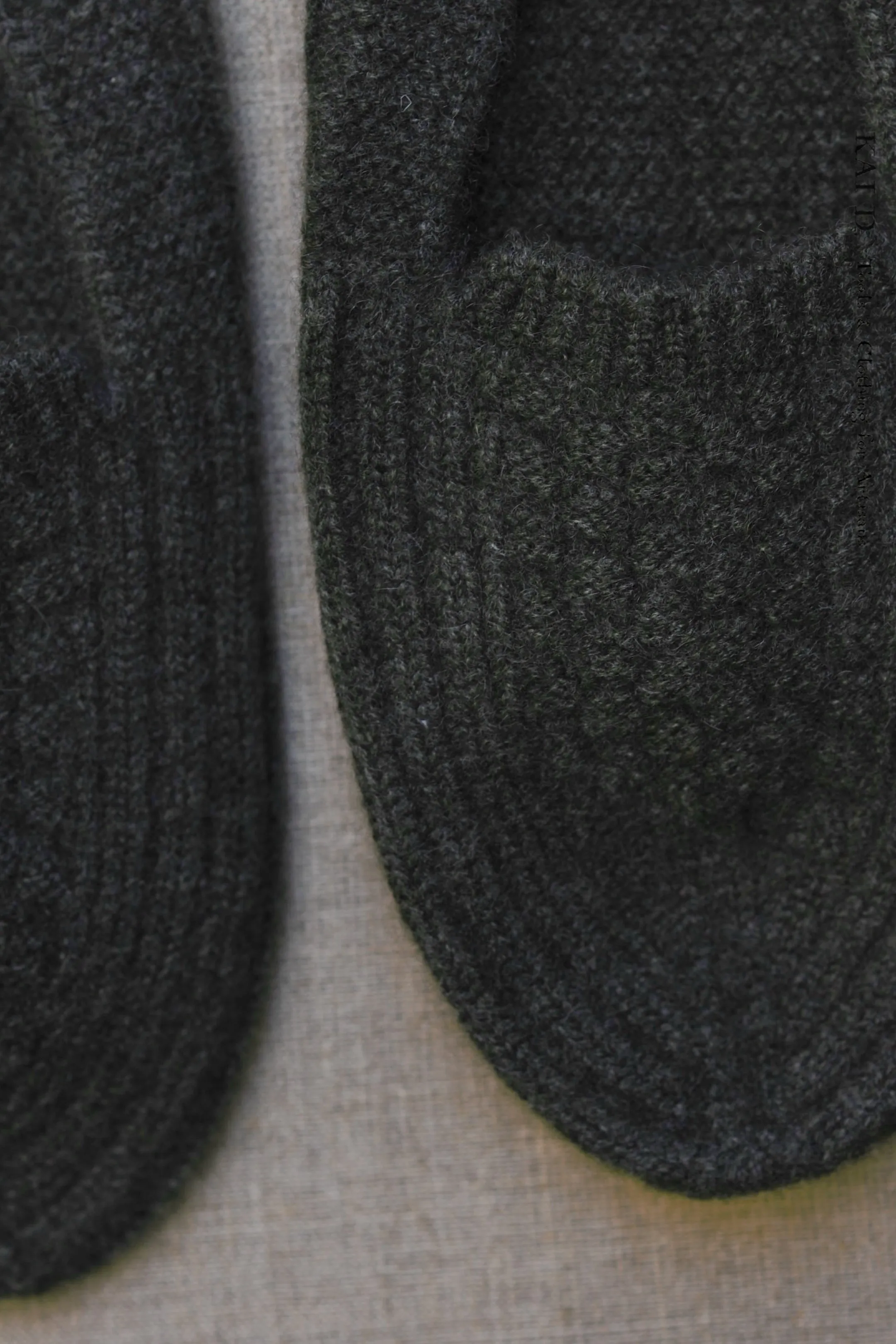 Mongolian Cashmere Prayer Slippers - Green Heather - Men’s, Women's