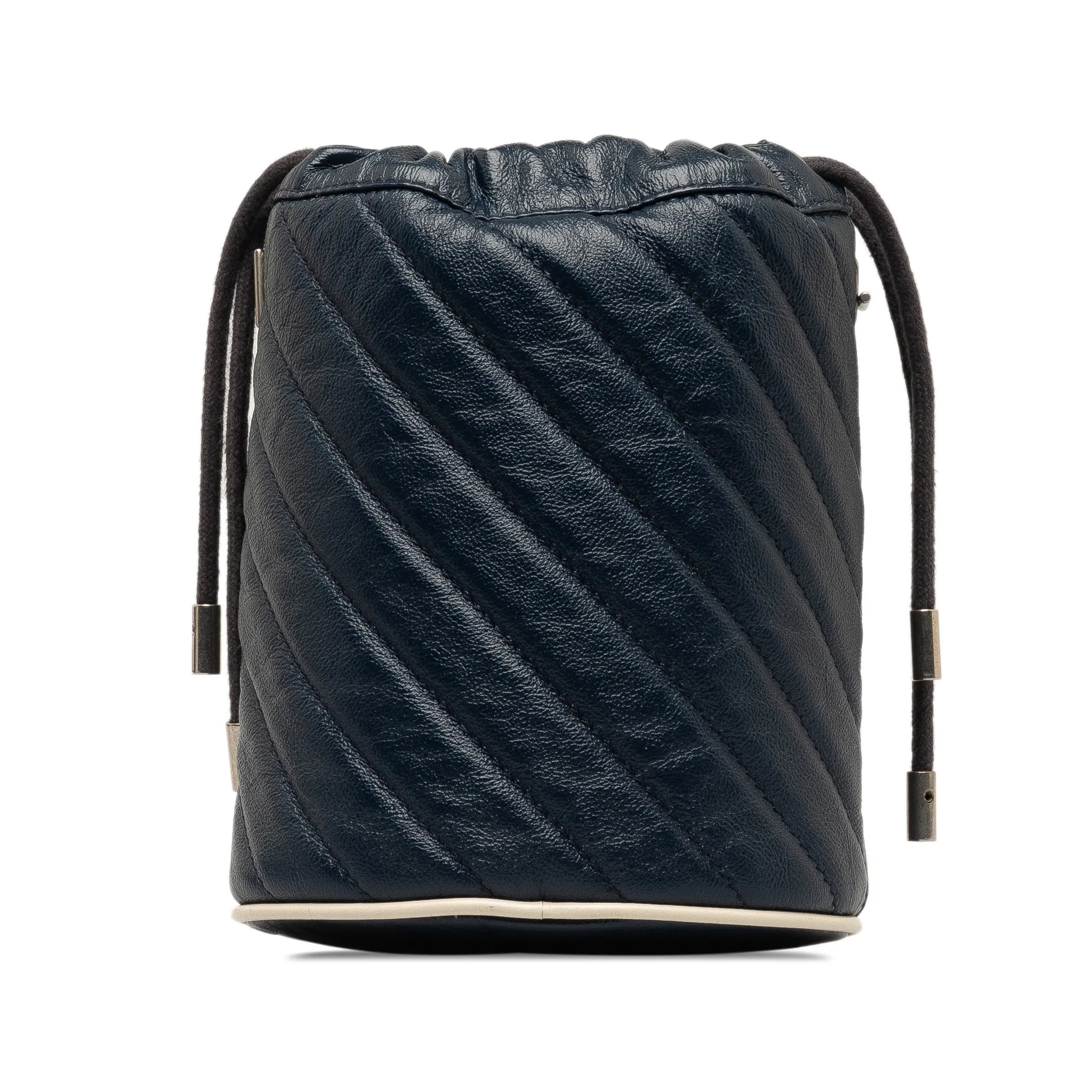 Navy Gucci Mini Torchon GG Marmont Bucket Bag