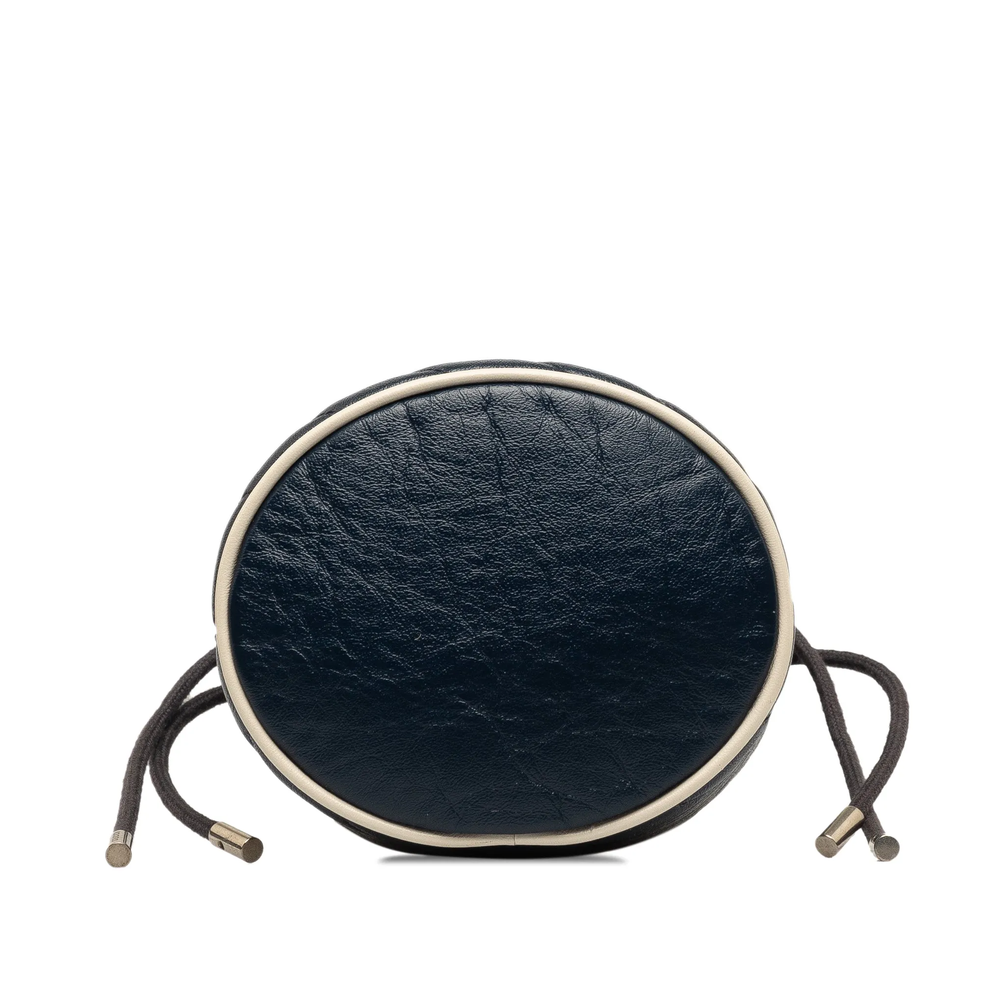 Navy Gucci Mini Torchon GG Marmont Bucket Bag