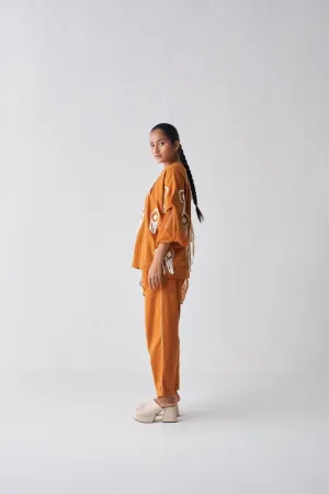 New Narrow Bottom Poplin - Rust