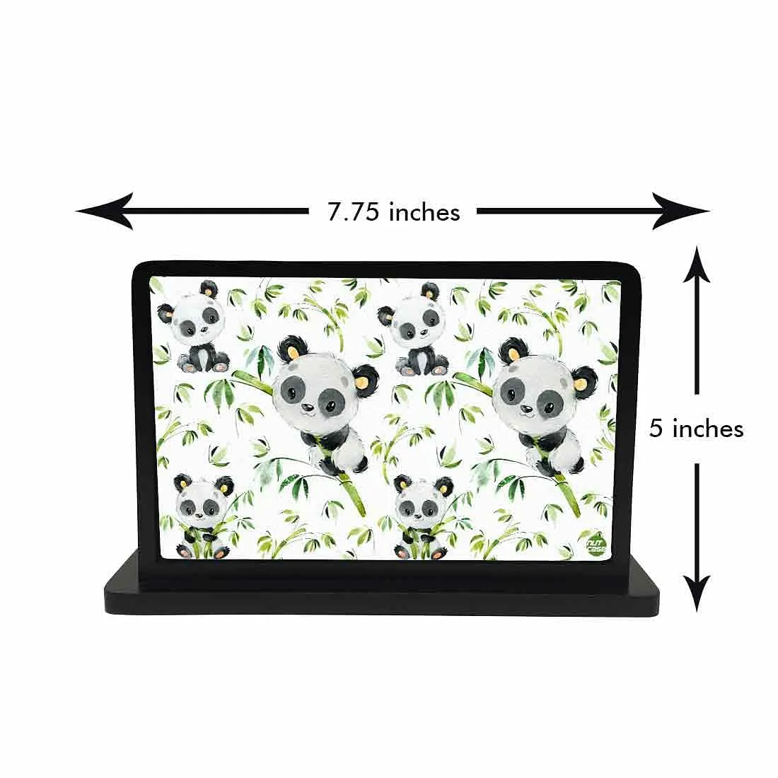 Nutcase Designer Tissue Holder for Dining Table Paper Napkin Holder Tissue Stand Rack Vertical Box Caddy for Kitchen Home - Cute Mini Panda
