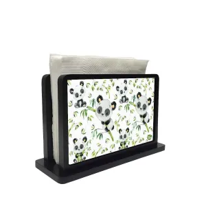 Nutcase Designer Tissue Holder for Dining Table Paper Napkin Holder Tissue Stand Rack Vertical Box Caddy for Kitchen Home - Cute Mini Panda