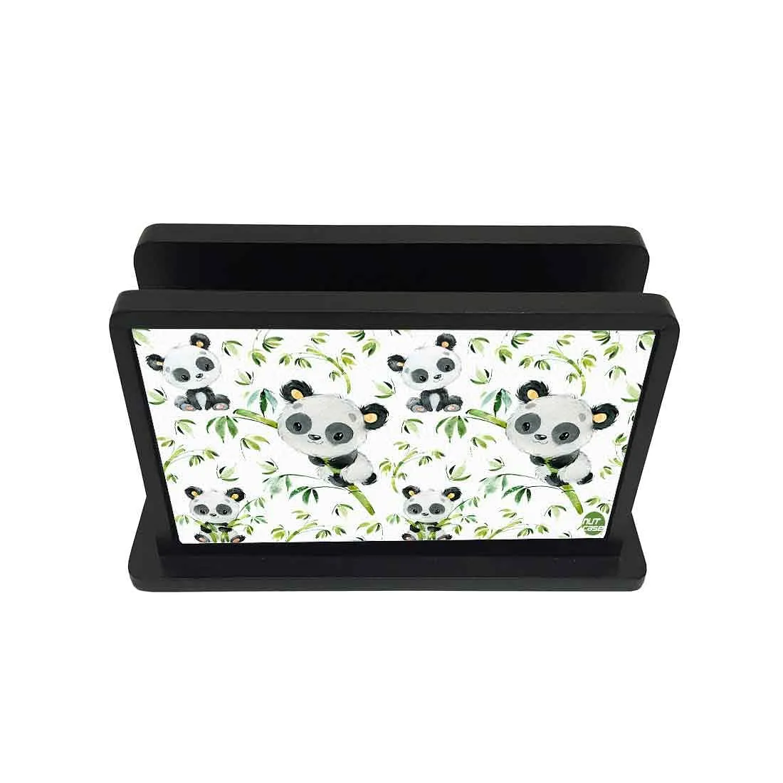 Nutcase Designer Tissue Holder for Dining Table Paper Napkin Holder Tissue Stand Rack Vertical Box Caddy for Kitchen Home - Cute Mini Panda
