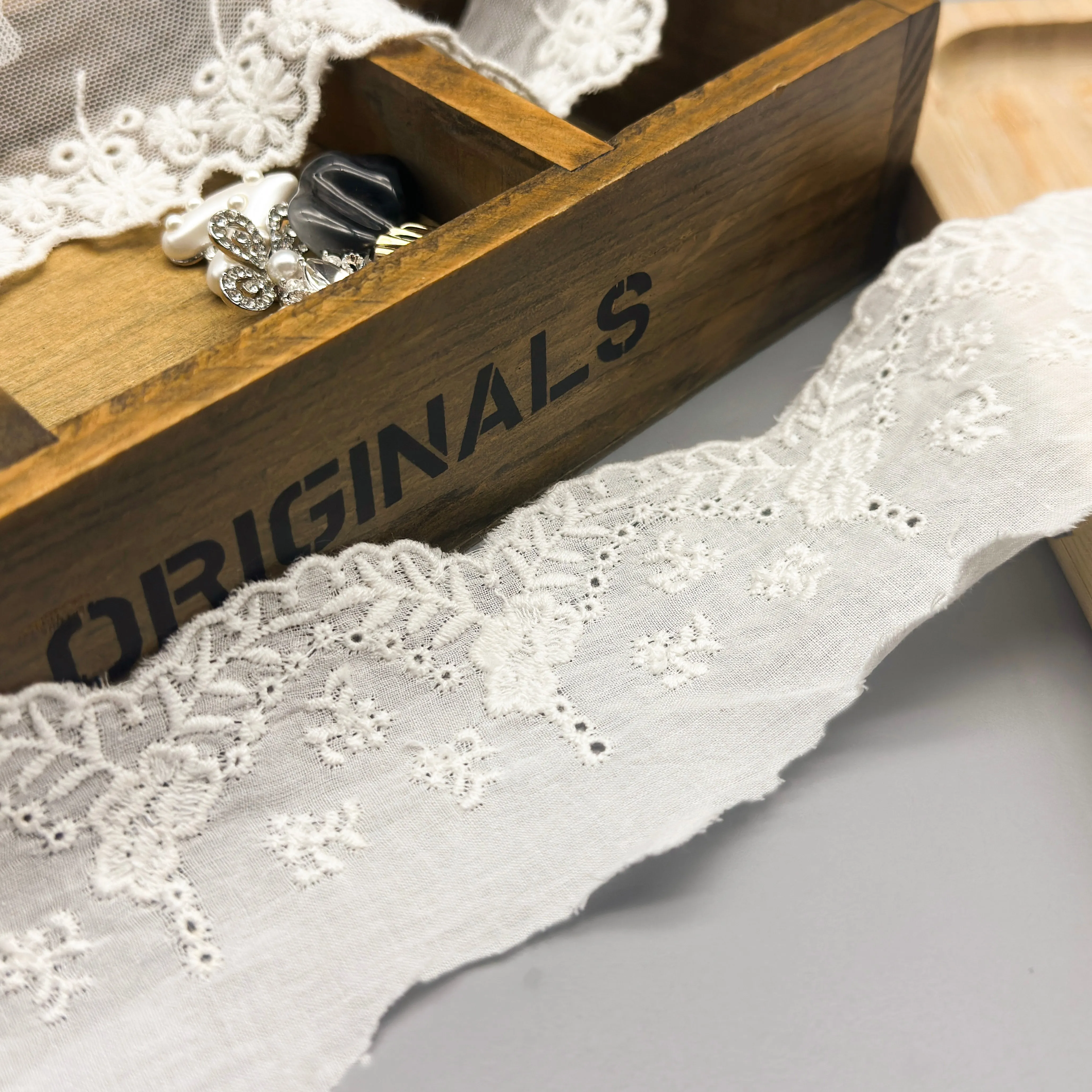 OEKO-TEX Certified Water soluble Lace NFD12A289