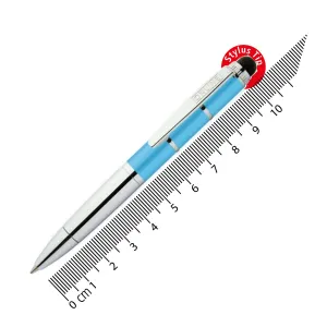 Online Piccolo Ballpoint Pen - Pastel Blue (Mini Sized with Stylus)