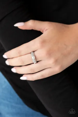 Open Door Jewelry - Brighten Your Day - White Ring - Paparazzi Accessories