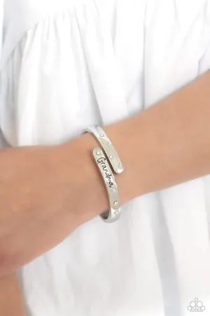 Paparazzi Bracelet ~ Gorgeous Grandma - White