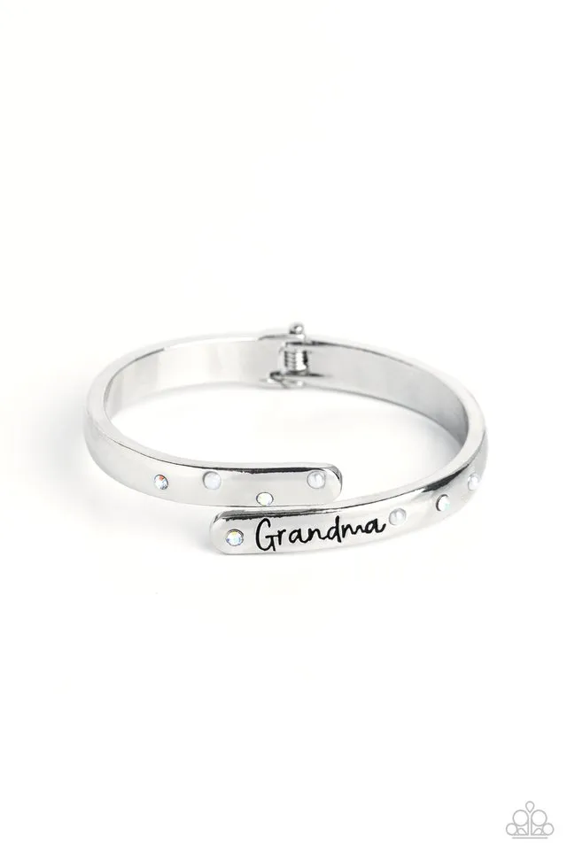 Paparazzi Bracelet ~ Gorgeous Grandma - White