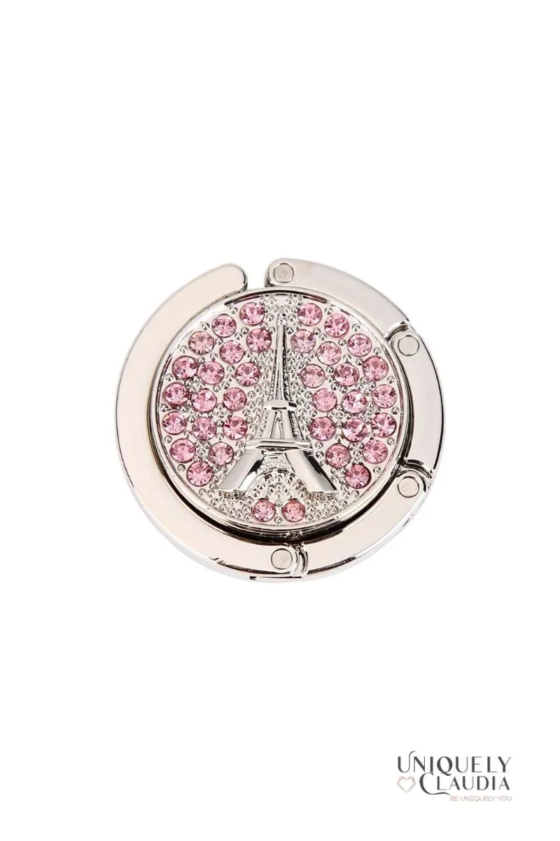 Paris Rhinestone Folding Handbag Hook