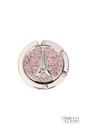 Paris Rhinestone Folding Handbag Hook