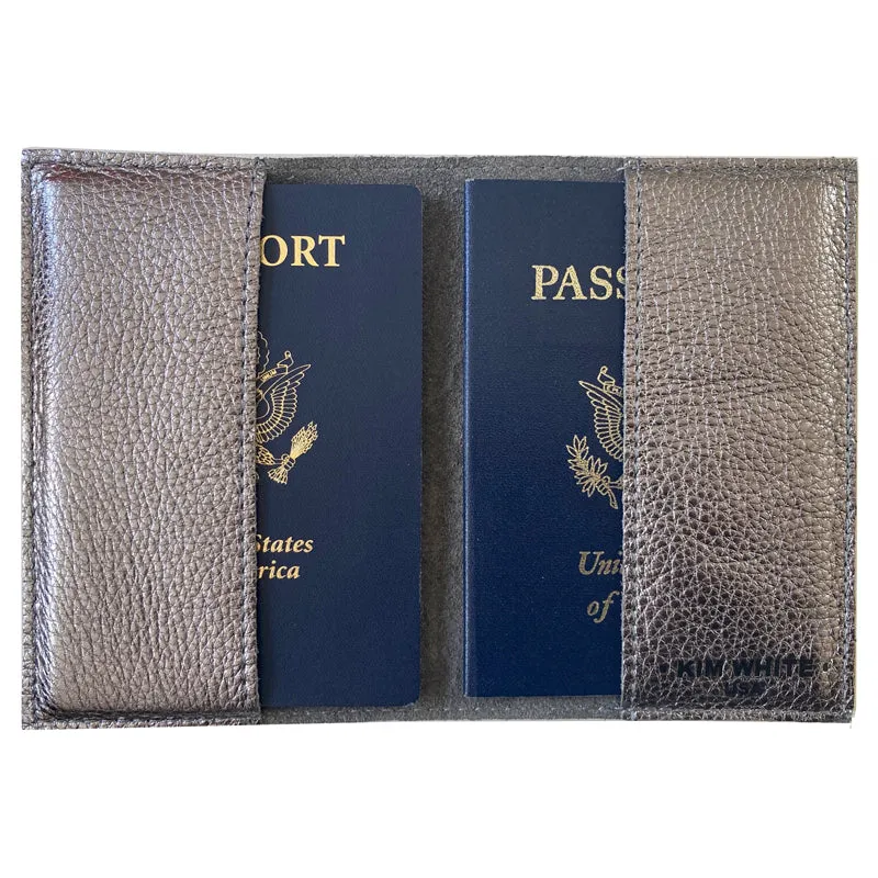 Passport Holder - Gunmetal