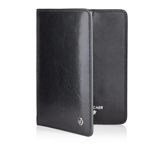Passport wallet in luxurious handcrafted vegetable tanned leather