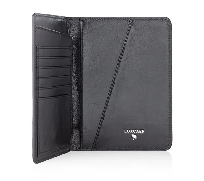 Passport wallet in luxurious handcrafted vegetable tanned leather