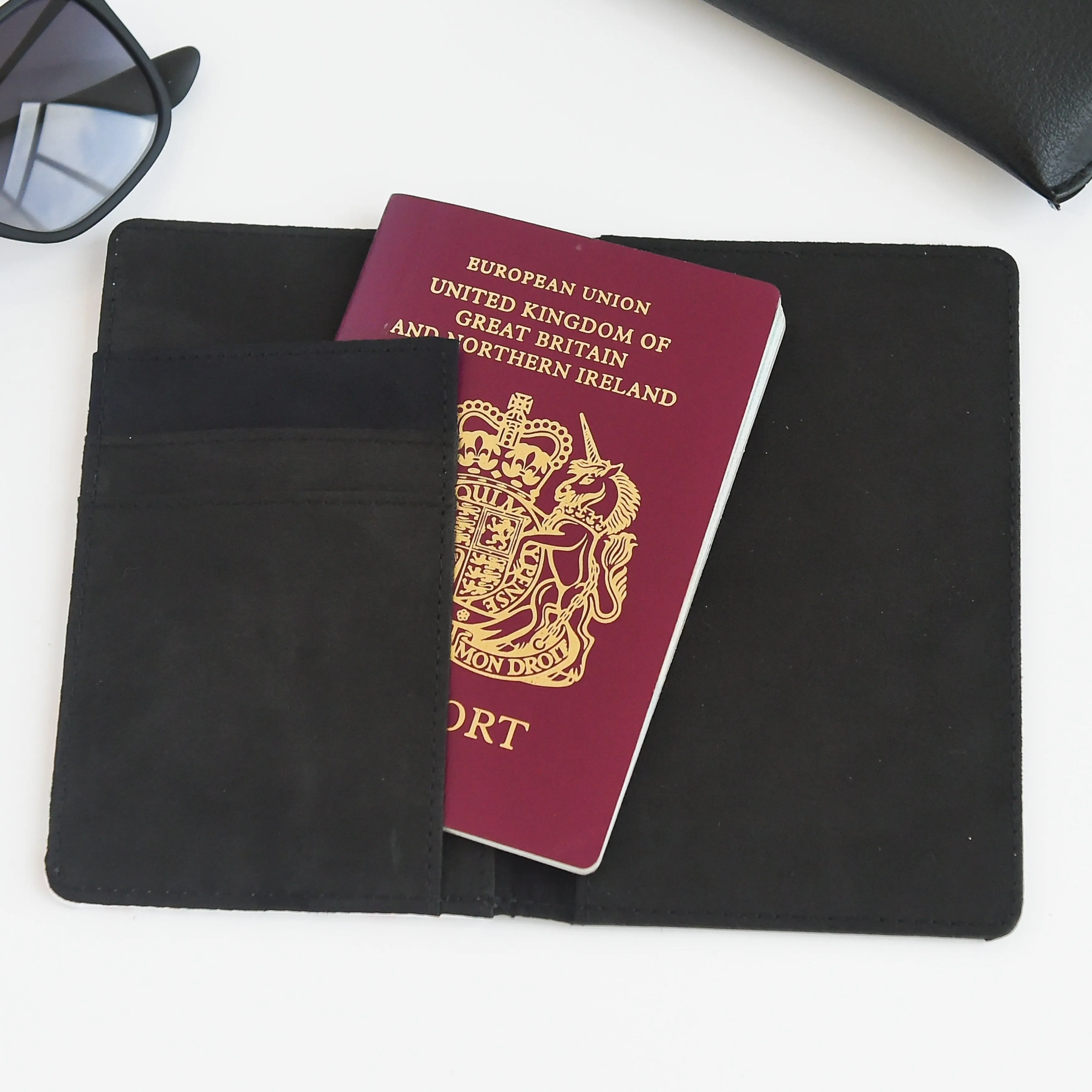 Personalised Passport Holder | Colourblock in Vanilla   Caramel