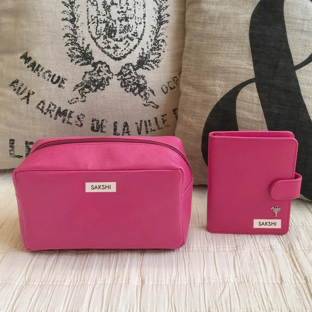 Personalised Travel Set, Pouch & Passport Holder <br> More colors available