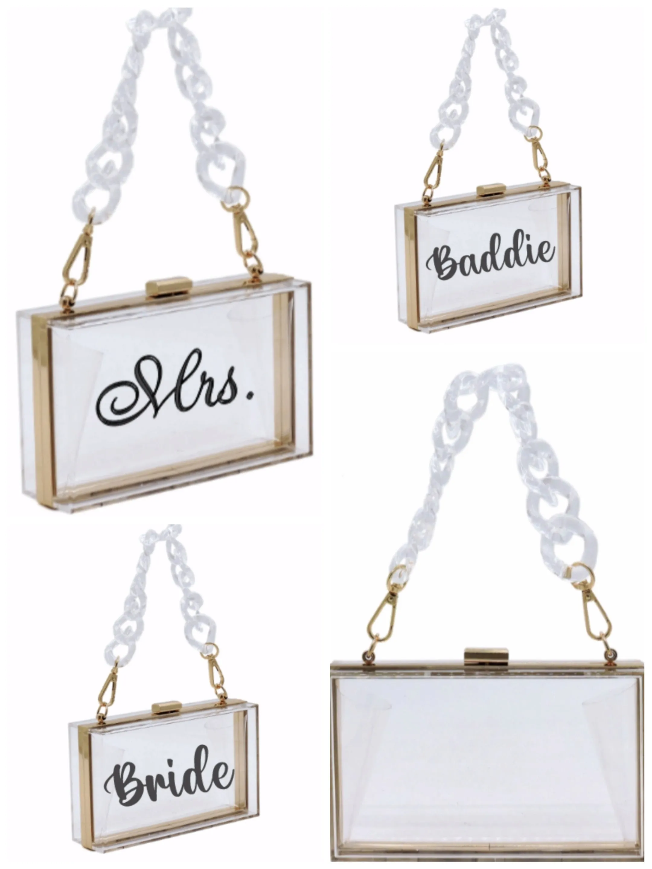 Personalized Acrylic Clutch