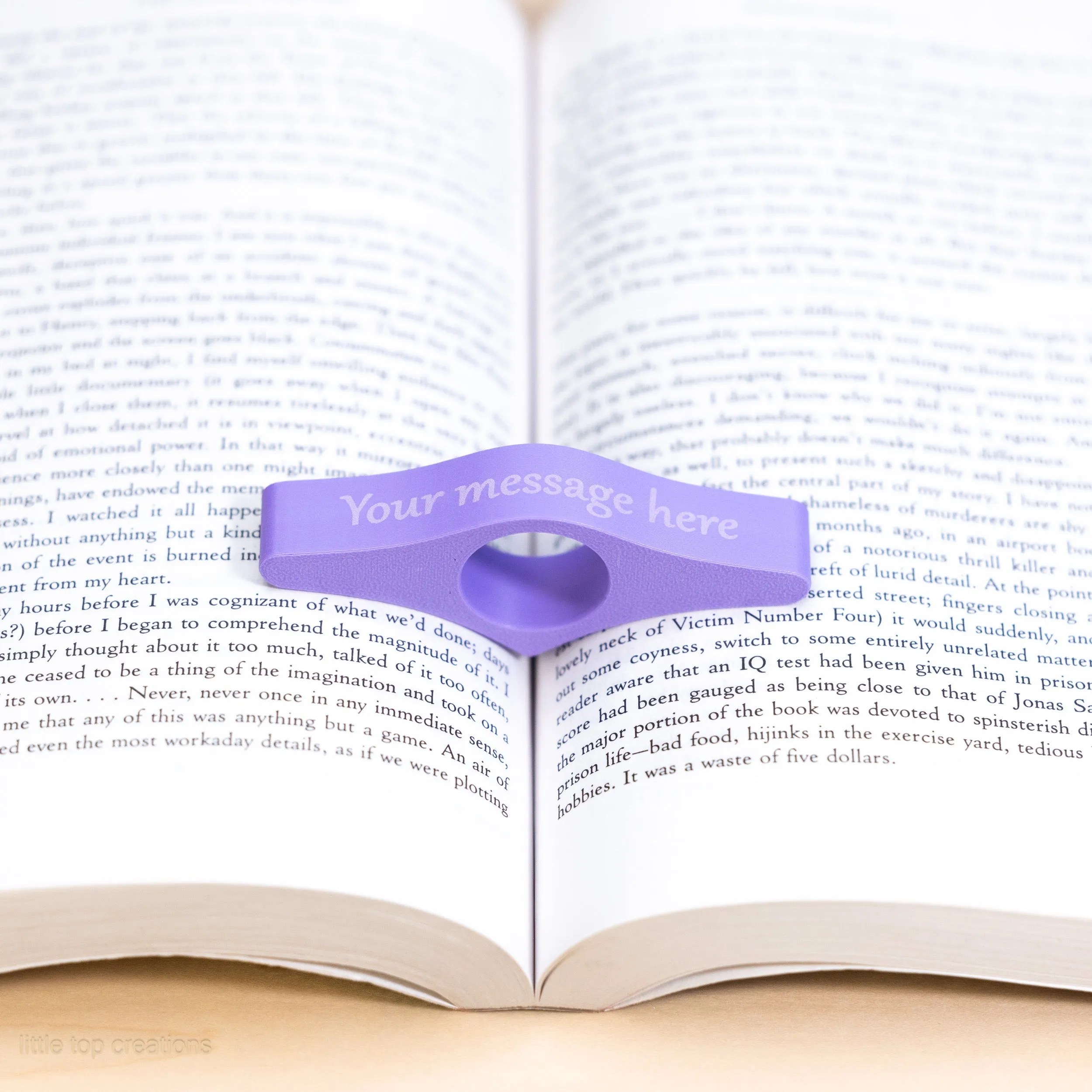 Personalized Book Page Holder