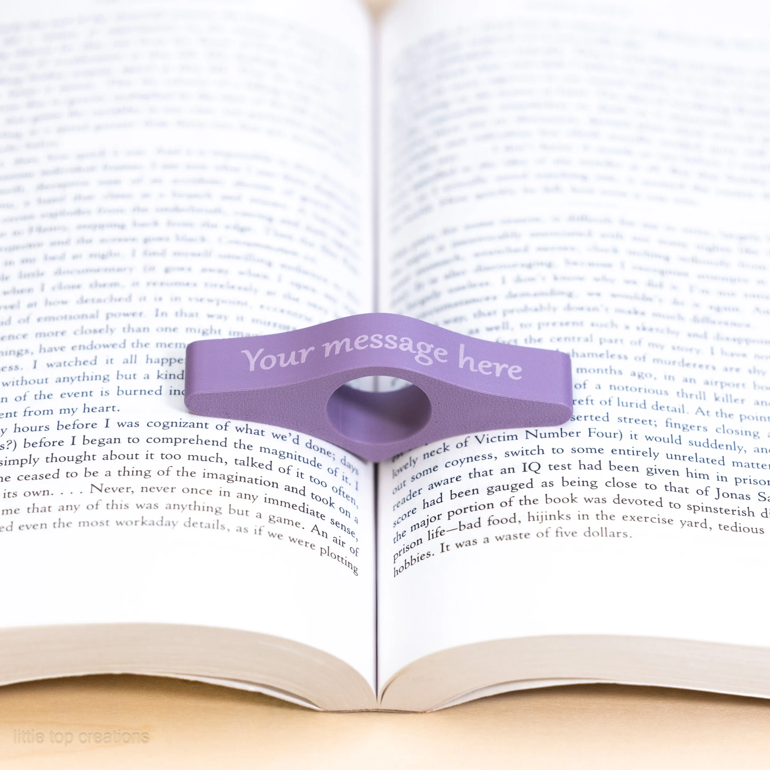 Personalized Book Page Holder