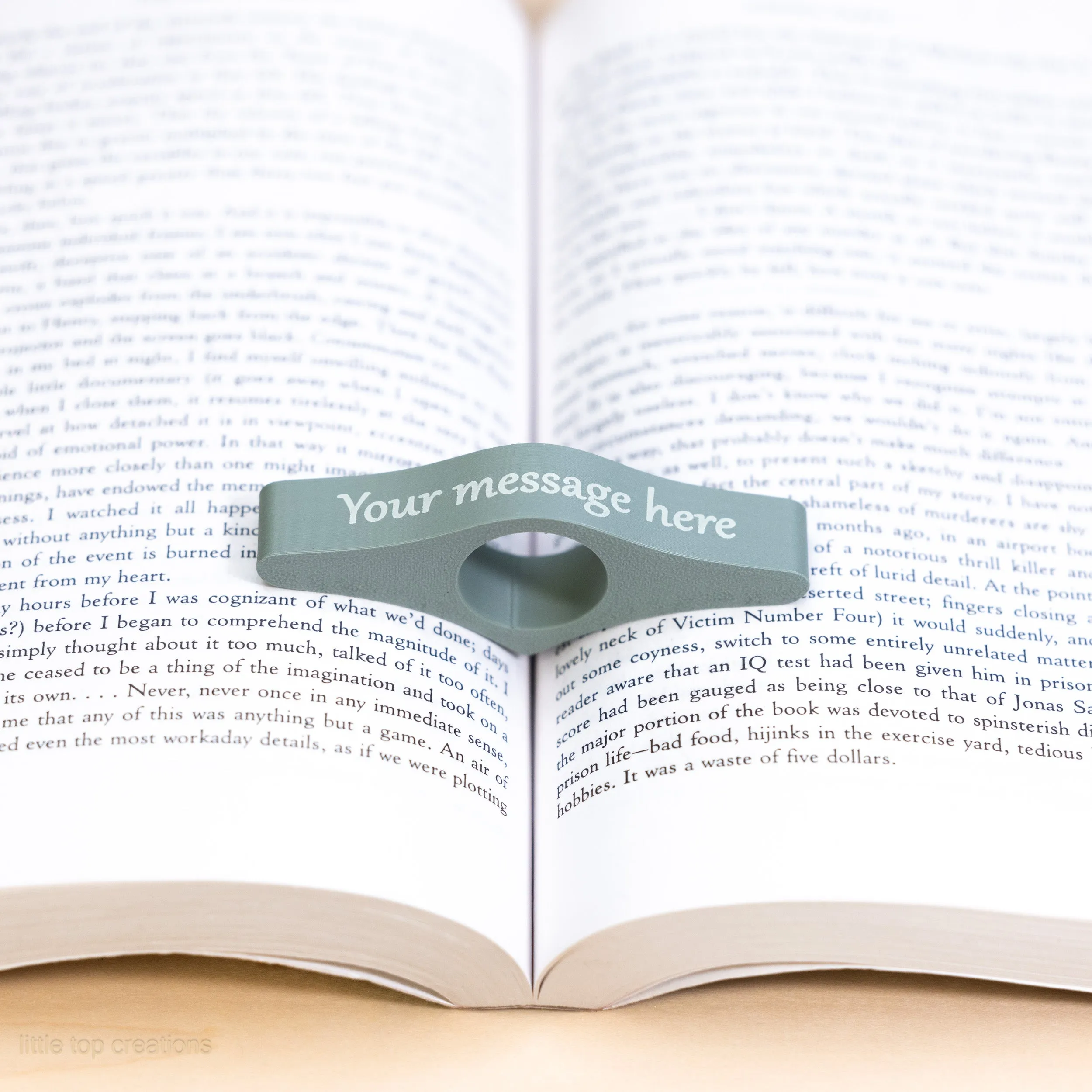 Personalized Book Page Holder