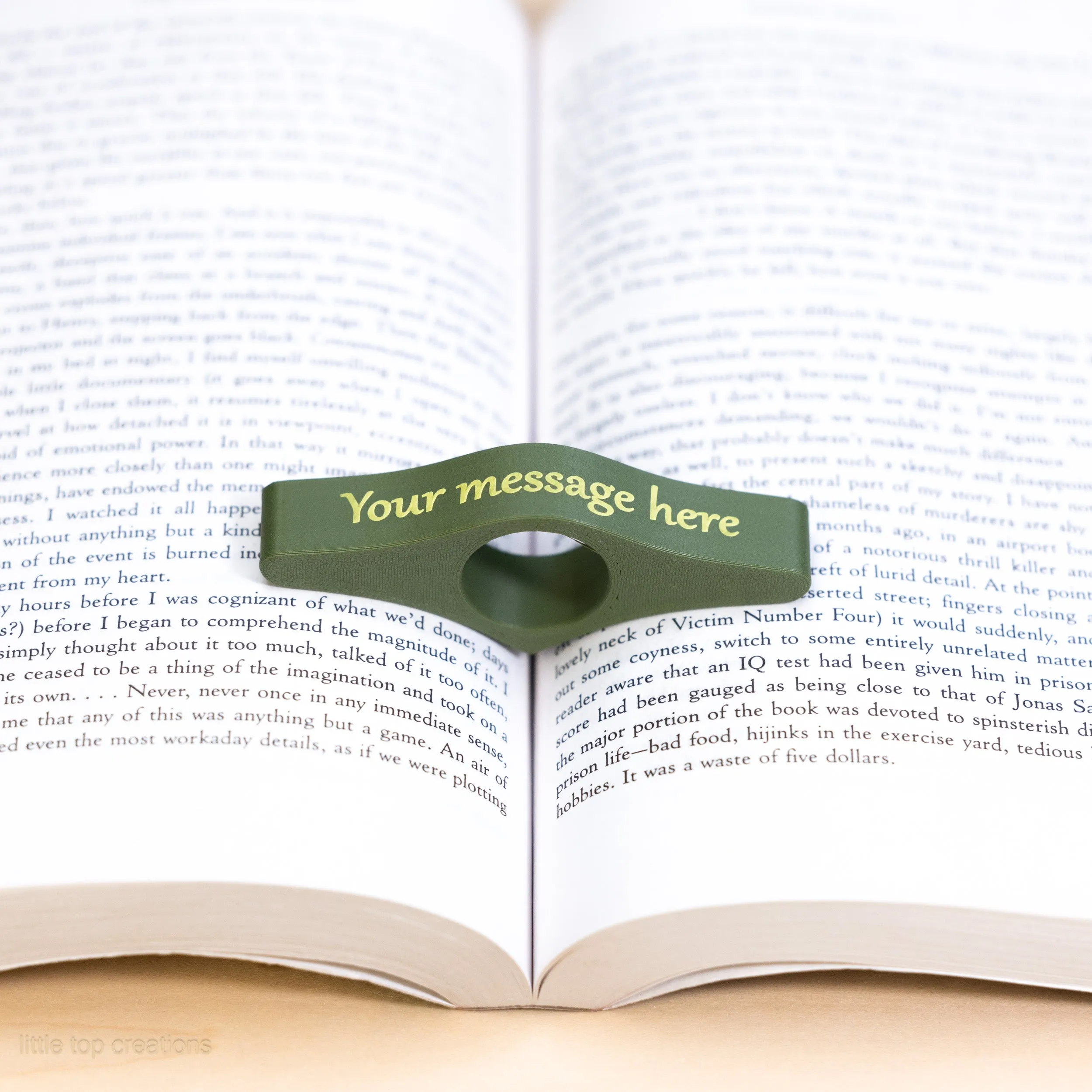 Personalized Book Page Holder