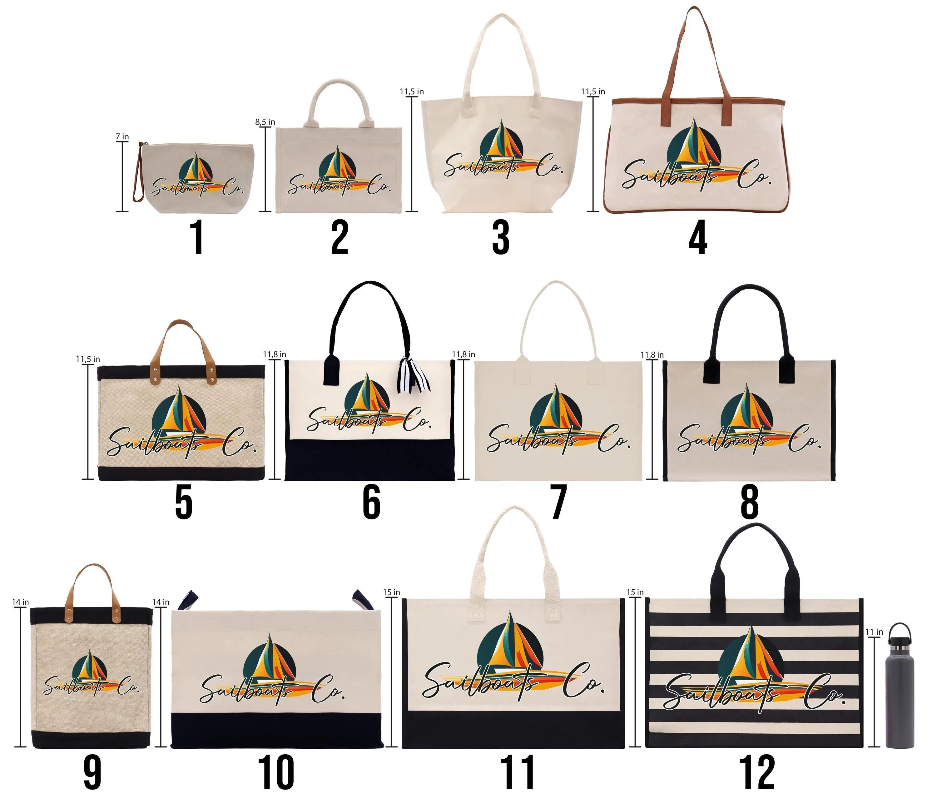 Personalized Year Mexico Cotton Canvas Tote Bag Custom Cancun Trip Bag Mexico Wedding Welcome Bag Party Favor Bags (MXTB1010)
