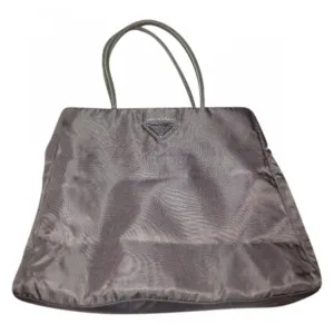 Prada dark khaki nylon Cleo Re-Edition small tote