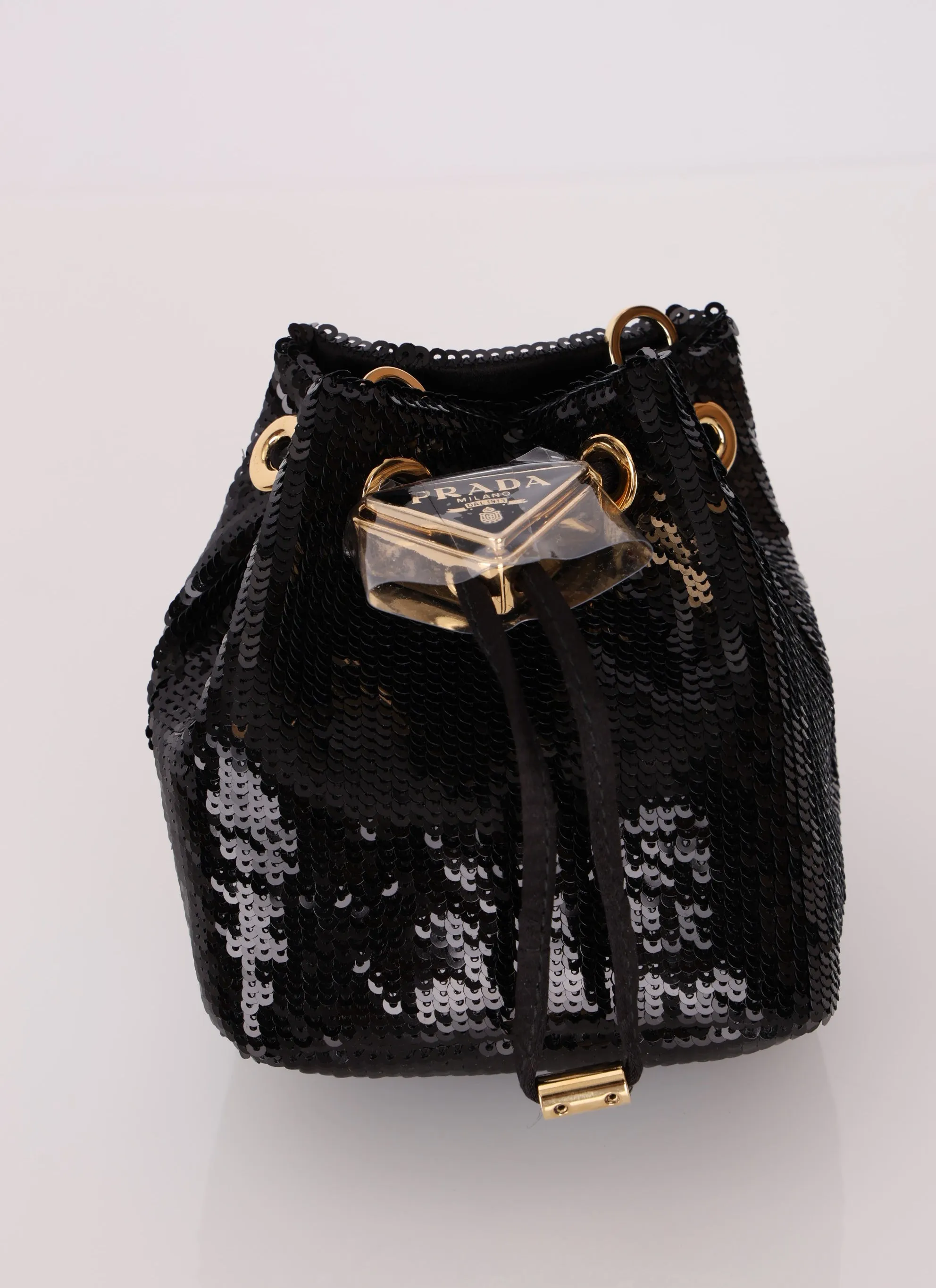 Prada Sequin Micro Bucket Bag