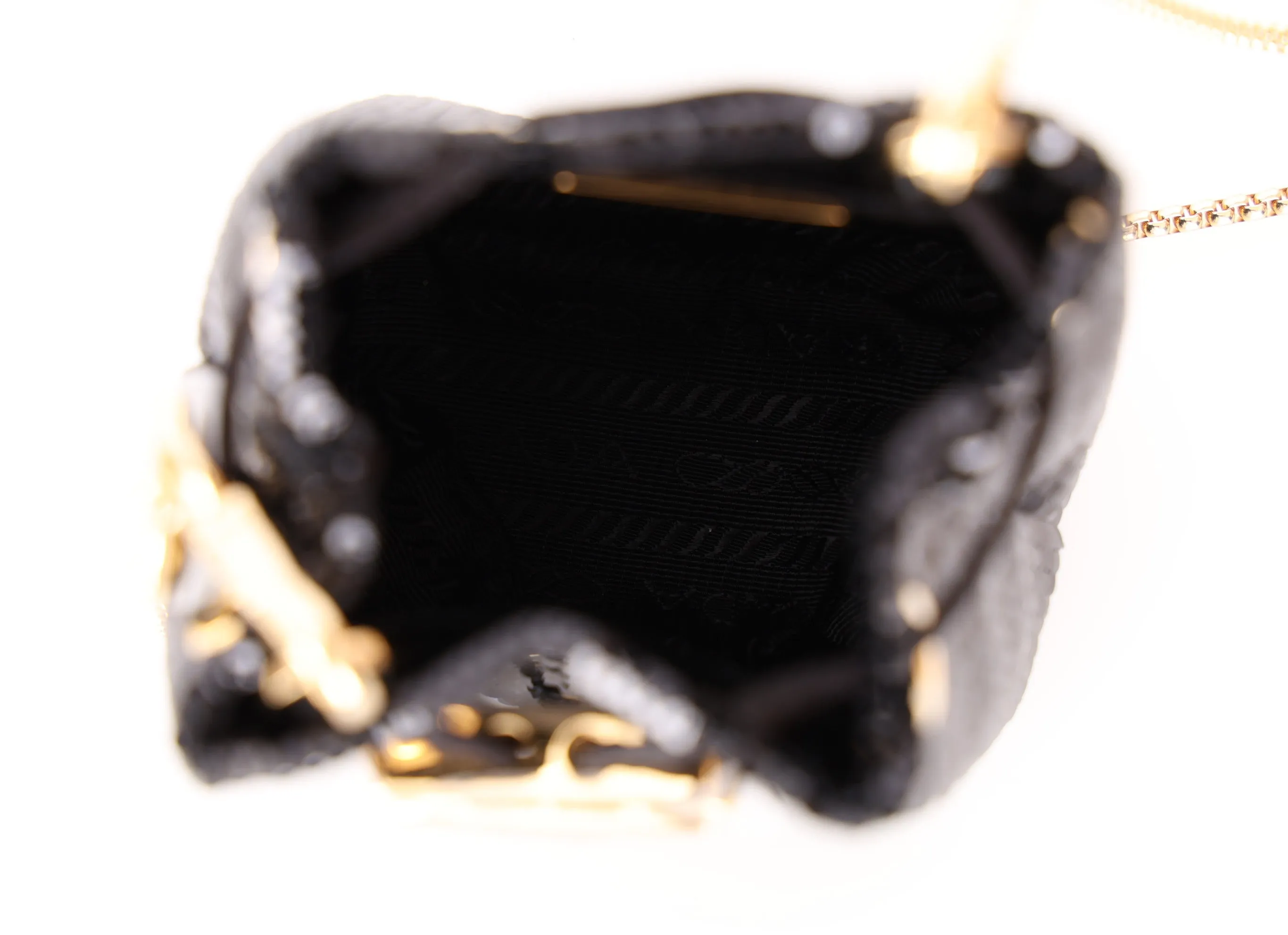 Prada Sequin Micro Bucket Bag