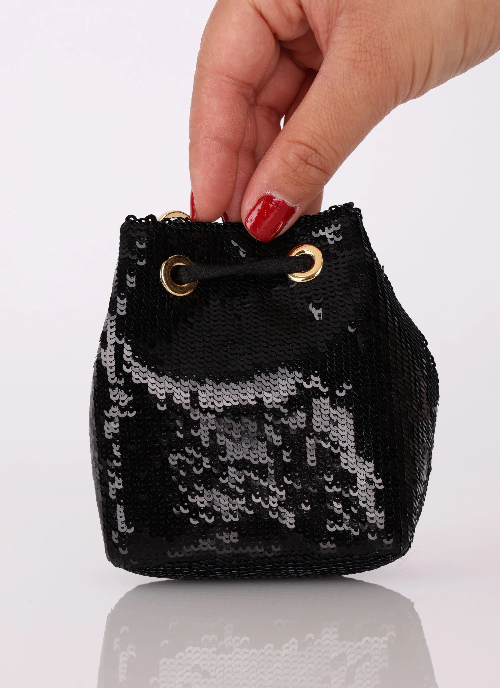 Prada Sequin Micro Bucket Bag