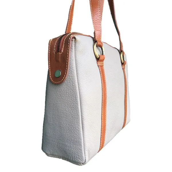 Prelude Taupe Twin Handle Zip Top Handbag