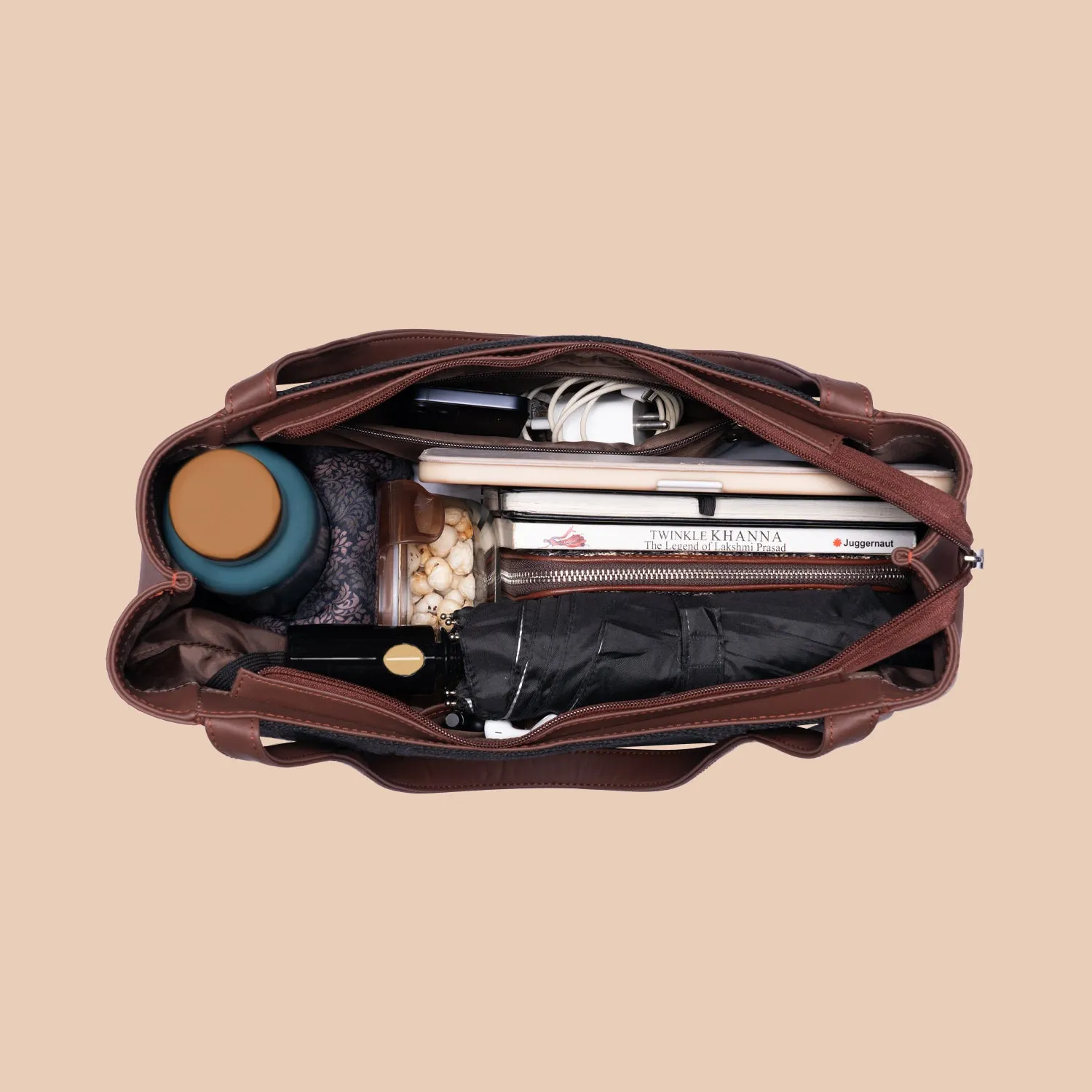 Qutub Stripes Luna Handbag