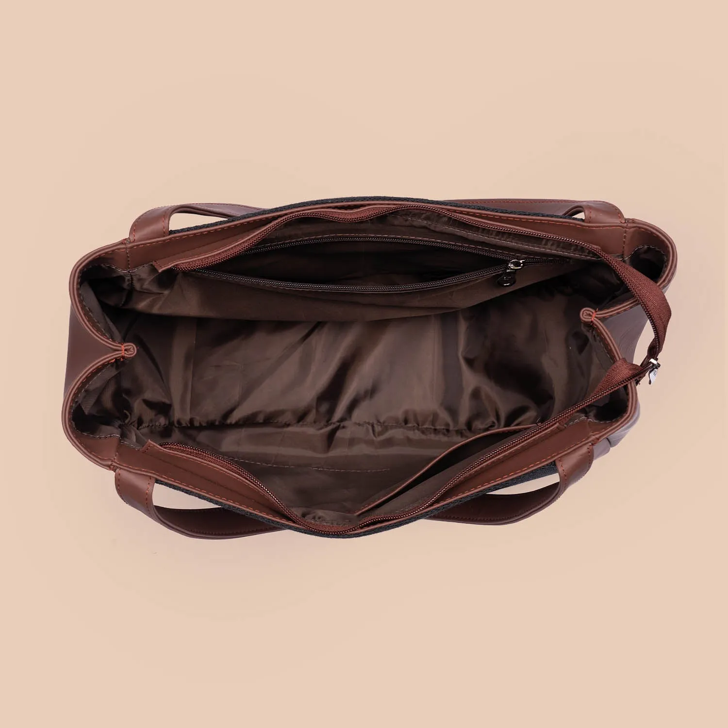 Qutub Stripes Luna Handbag