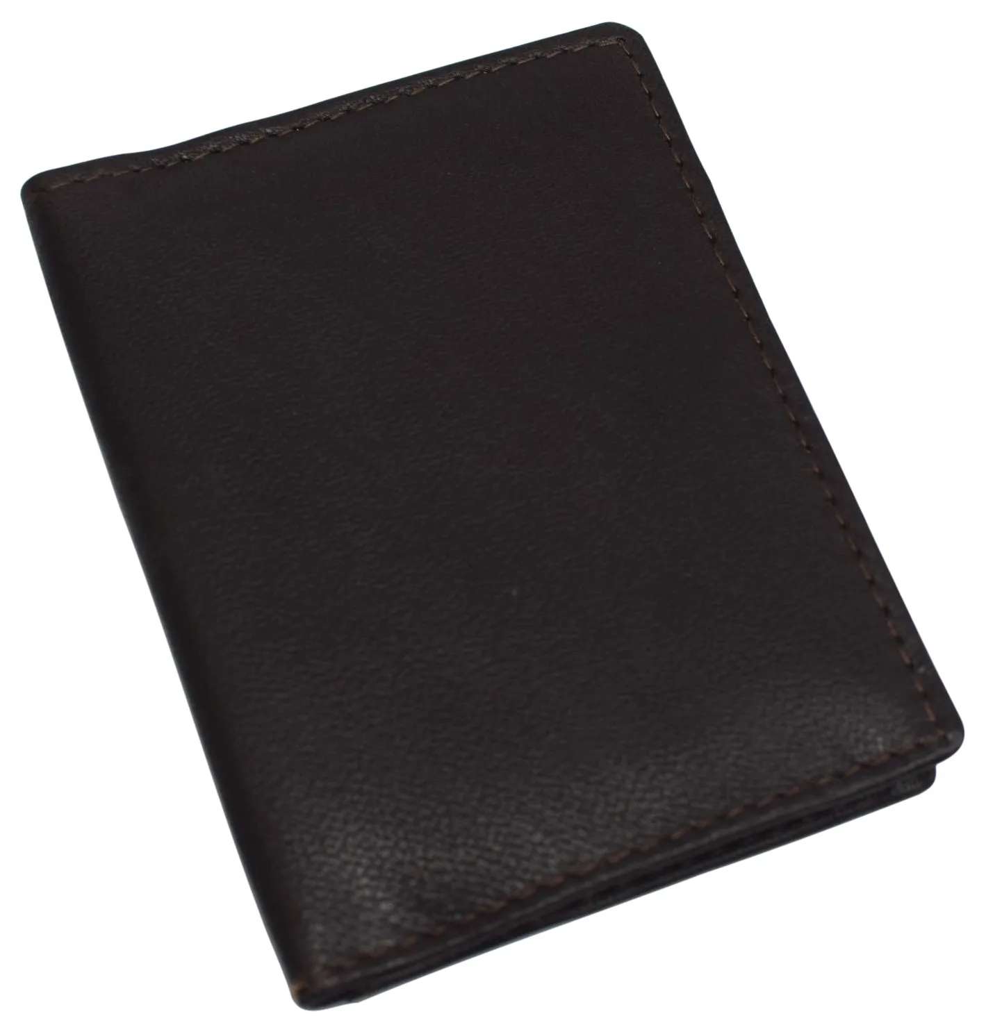 RFID Blocking Slim Thin Leather Credit Card Triple ID Window Mini Wallet Bifold Driver License Safe