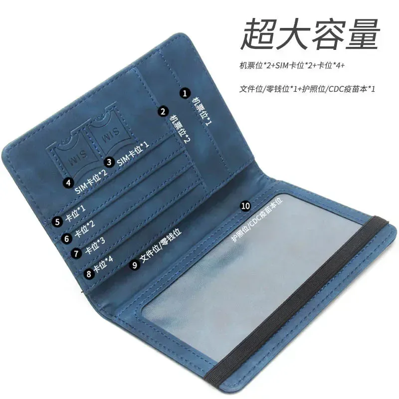Rfid Blocking World Map Anti magnetic Passport Case