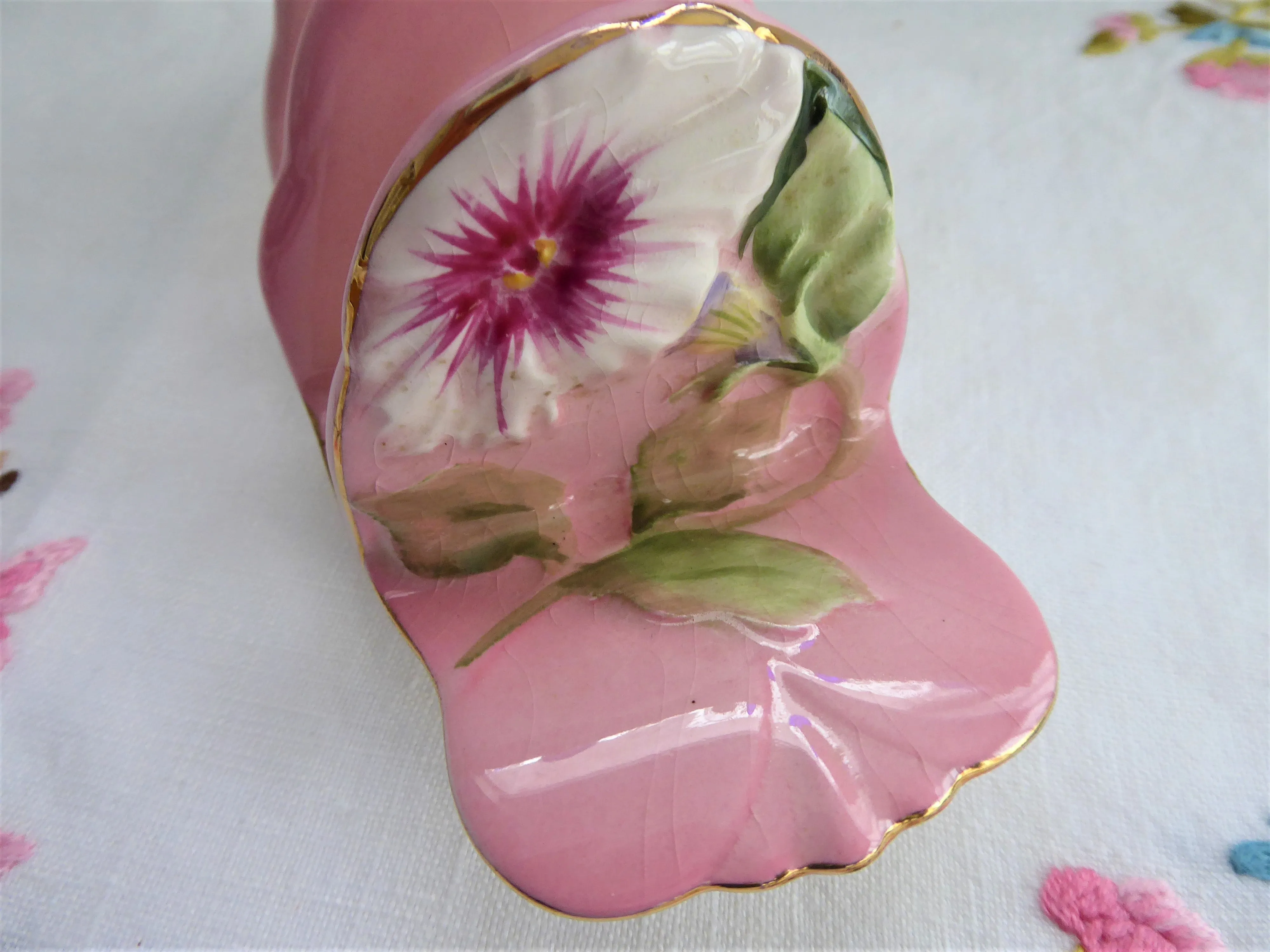 Royal Winton Pink Petunia Toast Rack Vintage 1940s Toast Holder Letters Tea Party