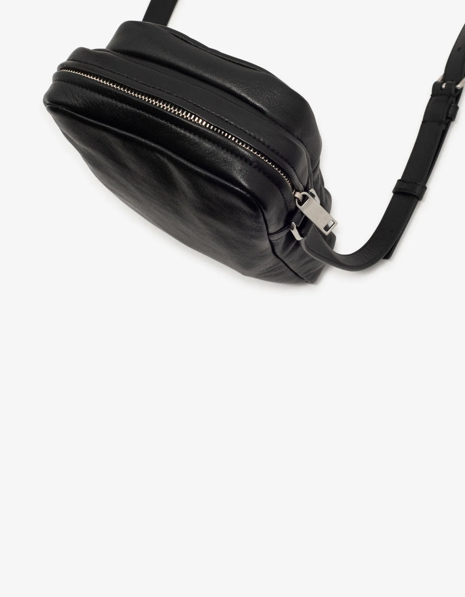 Saint Laurent Black Leather Brad Pouch