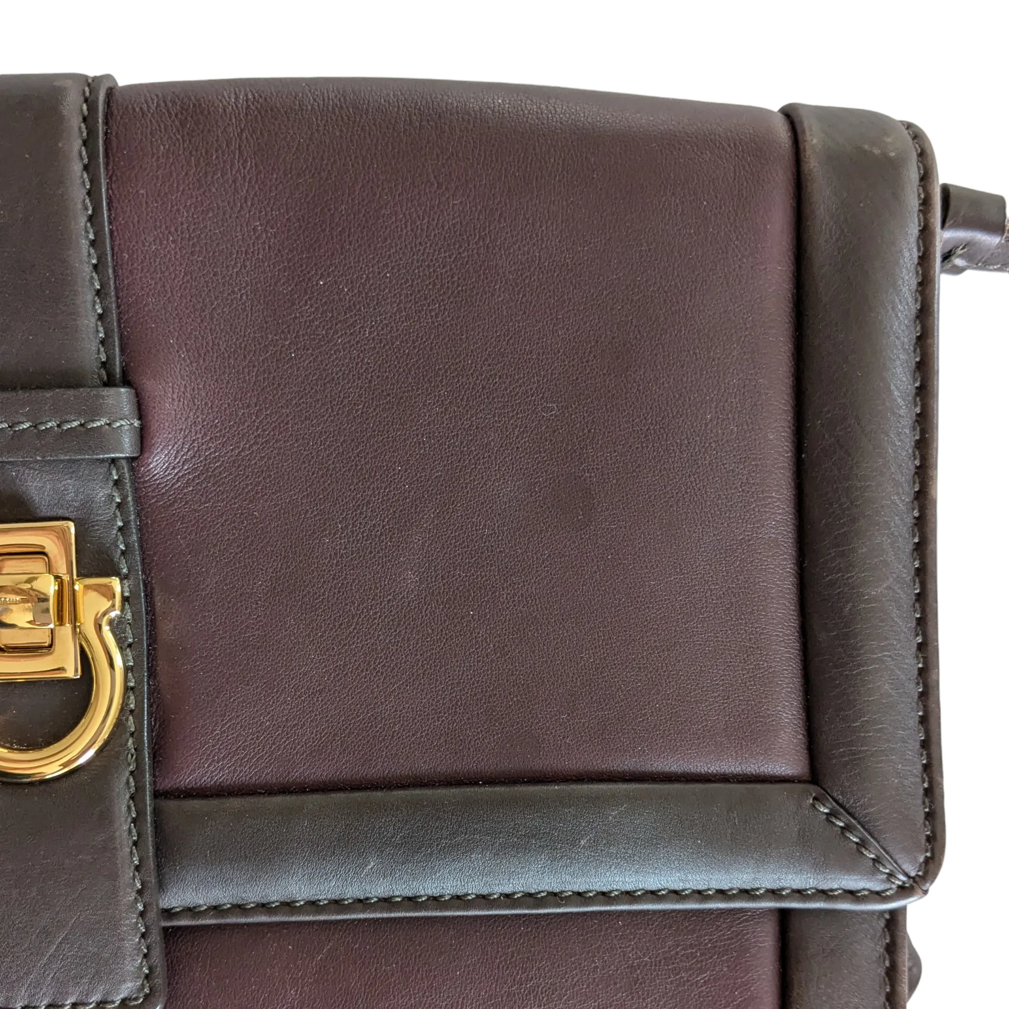 Salvatore Ferragamo Vintage Leather Clutch