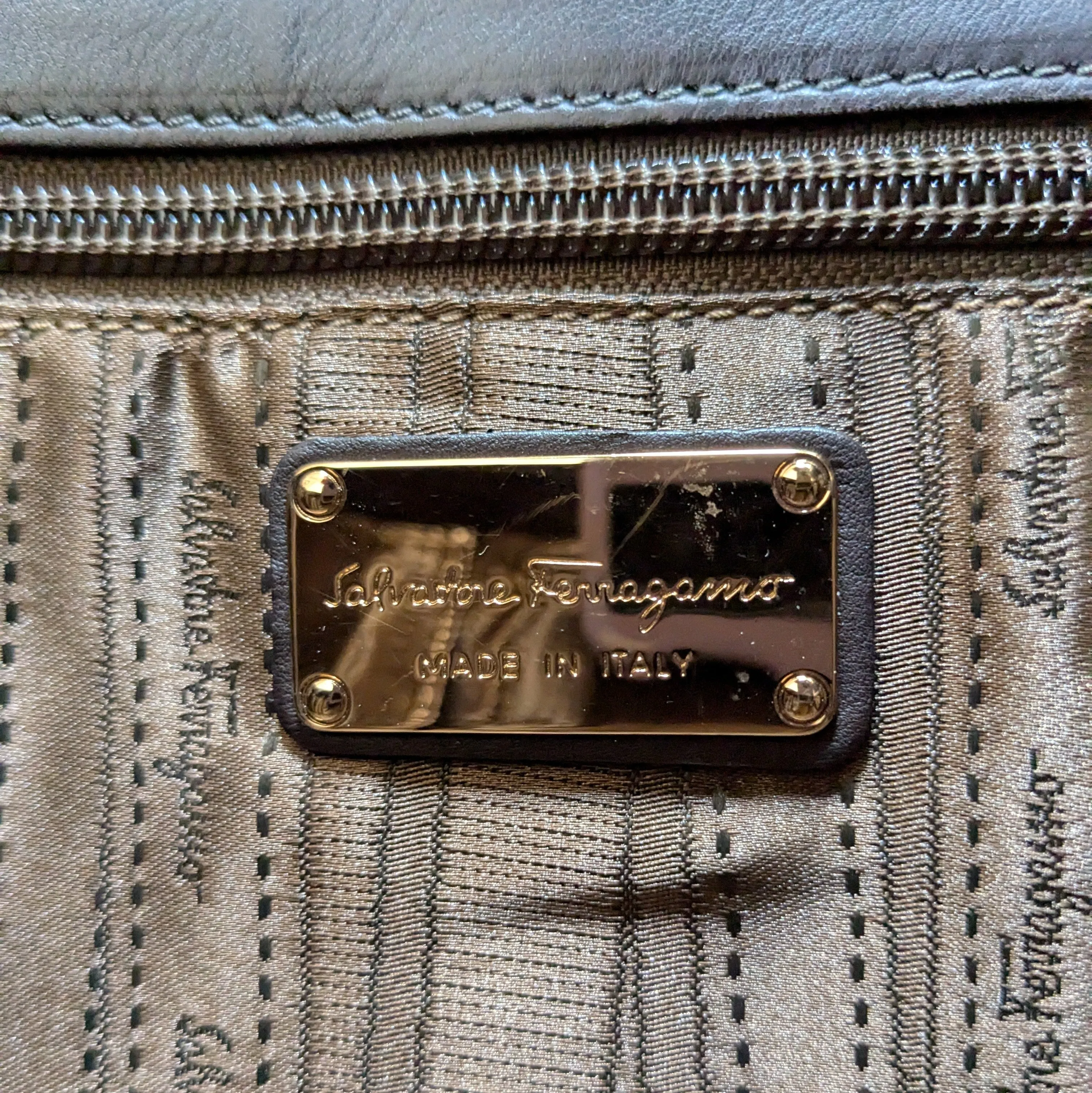 Salvatore Ferragamo Vintage Leather Clutch